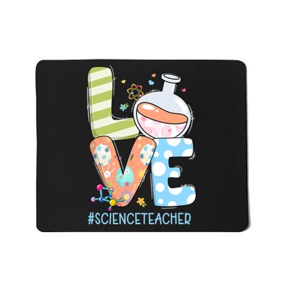 Funny Love Science Teacher Teacherlife Easter Day Outfit Mousepad