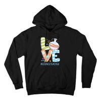 Funny Love Science Teacher Teacherlife Easter Day Outfit Tall Hoodie