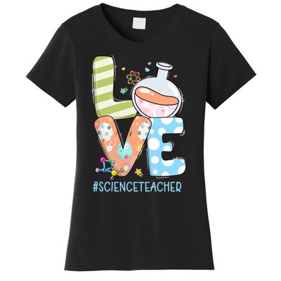 Funny Love Science Teacher Teacherlife Easter Day Outfit Women's T-Shirt