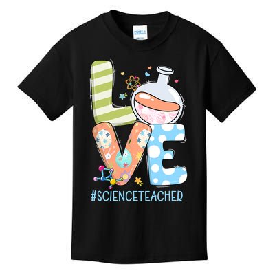 Funny Love Science Teacher Teacherlife Easter Day Outfit Kids T-Shirt