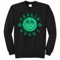 Feelin' Lucky St Patrick's Day Funny Irish Shamrock Sweatshirt