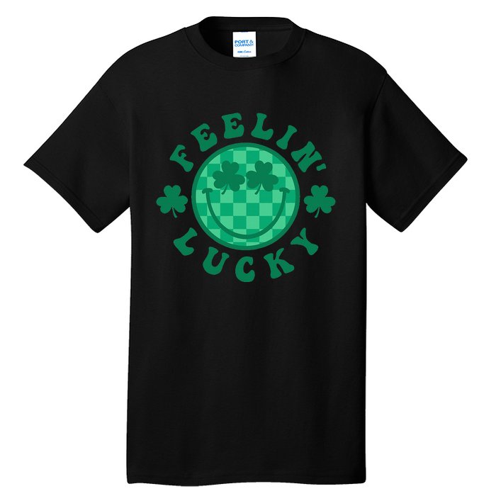 Feelin' Lucky St Patrick's Day Funny Irish Shamrock Tall T-Shirt