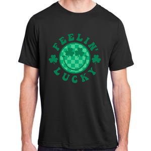 Feelin' Lucky St Patrick's Day Funny Irish Shamrock Adult ChromaSoft Performance T-Shirt