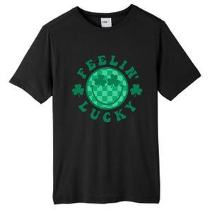 Feelin' Lucky St Patrick's Day Funny Irish Shamrock Tall Fusion ChromaSoft Performance T-Shirt