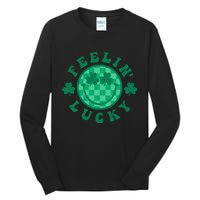 Feelin' Lucky St Patrick's Day Funny Irish Shamrock Tall Long Sleeve T-Shirt