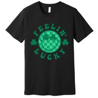 Feelin' Lucky St Patrick's Day Funny Irish Shamrock Premium T-Shirt