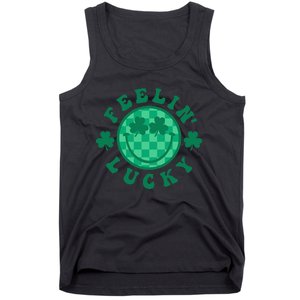 Feelin' Lucky St Patrick's Day Funny Irish Shamrock Tank Top