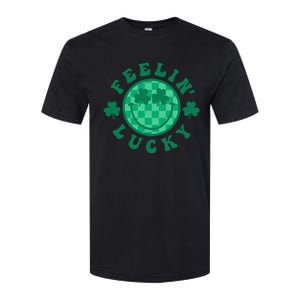 Feelin' Lucky St Patrick's Day Funny Irish Shamrock Softstyle CVC T-Shirt