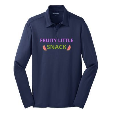 Fruity Little Snack Silk Touch Performance Long Sleeve Polo