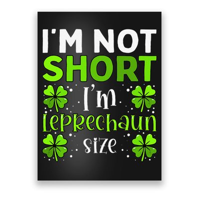 Funny Leprechaun St Patricks Day For & Women Poster