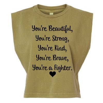 Follicular Lymphoma Support Cancer Fighter Garment-Dyed Women's Muscle Tee