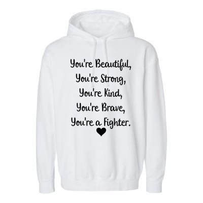 Follicular Lymphoma Support Cancer Fighter Garment-Dyed Fleece Hoodie