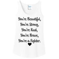 Follicular Lymphoma Support Cancer Fighter Ladies Essential Tank