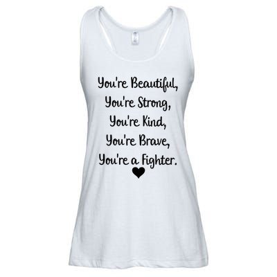 Follicular Lymphoma Support Cancer Fighter Ladies Essential Flowy Tank