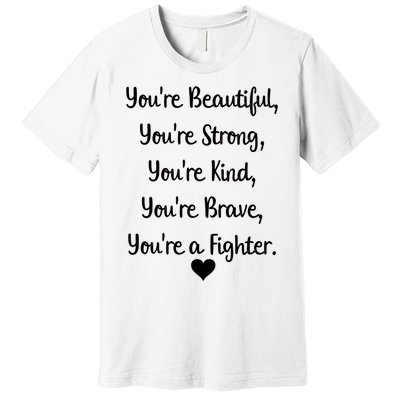 Follicular Lymphoma Support Cancer Fighter Premium T-Shirt