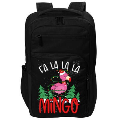 Flamingo Lights Tangled Fa La La Mingo Flamingo Tropical Cute Gift Impact Tech Backpack