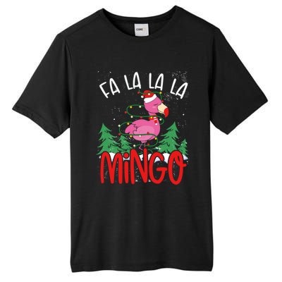 Flamingo Lights Tangled Fa La La Mingo Flamingo Tropical Cute Gift Tall Fusion ChromaSoft Performance T-Shirt