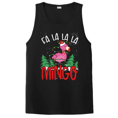 Flamingo Lights Tangled Fa La La Mingo Flamingo Tropical Cute Gift PosiCharge Competitor Tank