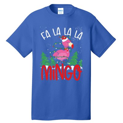 Flamingo Lights Tangled Fa La La Mingo Flamingo Tropical Cute Gift Tall T-Shirt