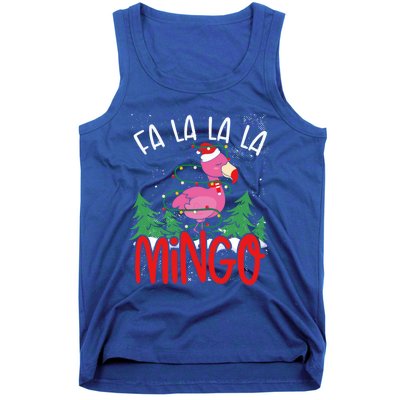 Flamingo Lights Tangled Fa La La Mingo Flamingo Tropical Cute Gift Tank Top