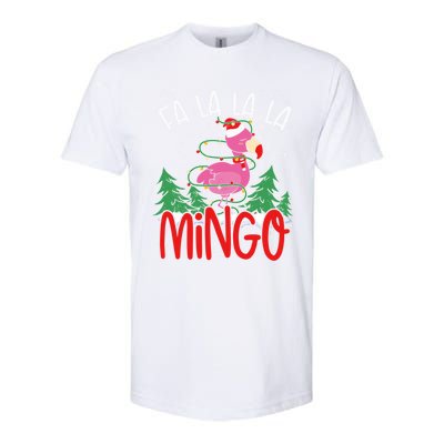 Flamingo Lights Tangled Fa La La Mingo Flamingo Tropical Cute Gift Softstyle CVC T-Shirt