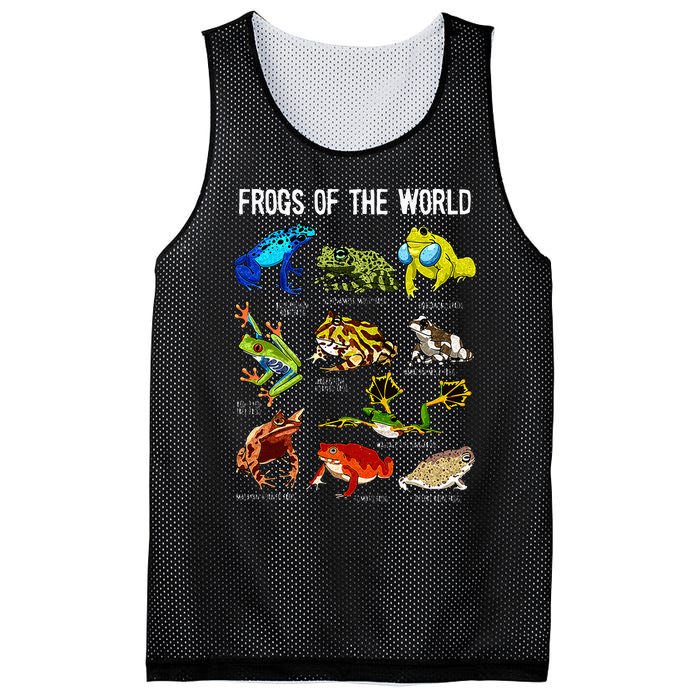 Frog Lover Types Of Frogs Kinds Of Frogs Cute Frog Mesh Reversible Basketball Jersey Tank