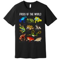 Frog Lover Types Of Frogs Kinds Of Frogs Cute Frog Premium T-Shirt