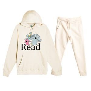 Funny Library Teacher Read Book Club Piggie Elephant Pigeons Premium Hooded Sweatsuit Set