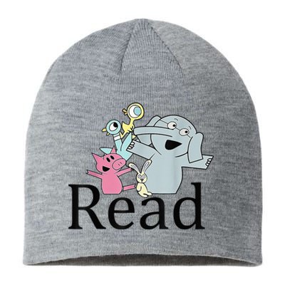 Funny Library Teacher Read Book Club Piggie Elephant Pigeons Sustainable Beanie