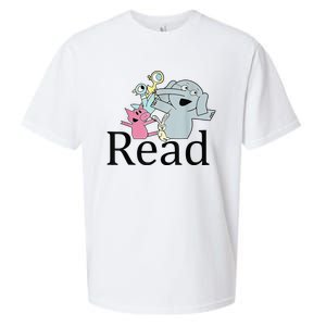 Funny Library Teacher Read Book Club Piggie Elephant Pigeons Sueded Cloud Jersey T-Shirt