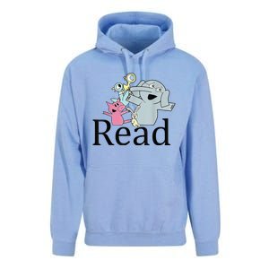 Funny Library Teacher Read Book Club Piggie Elephant Pigeons Unisex Surf Hoodie