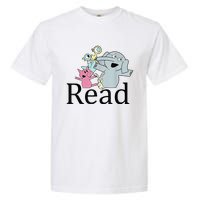 Funny Library Teacher Read Book Club Piggie Elephant Pigeons Garment-Dyed Heavyweight T-Shirt