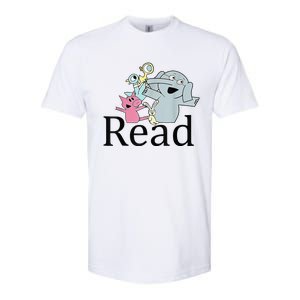 Funny Library Teacher Read Book Club Piggie Elephant Pigeons Softstyle CVC T-Shirt