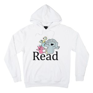 Funny Library Teacher Read Book Club Piggie Elephant Pigeons Hoodie