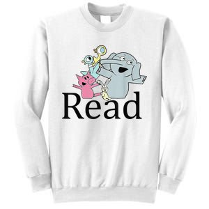 Funny Library Teacher Read Book Club Piggie Elephant Pigeons Sweatshirt