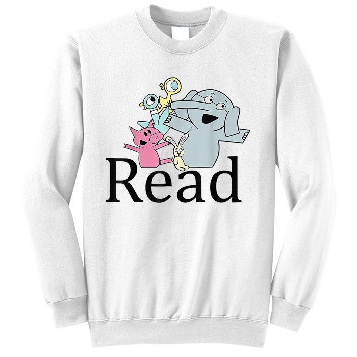 Funny Library Teacher Read Book Club Piggie Elephant Pigeons Sweatshirt