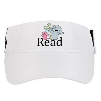 Funny Library Teacher Read Book Club Piggie Elephant Pigeons Adult Drive Performance Visor