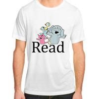 Funny Library Teacher Read Book Club Piggie Elephant Pigeons Adult ChromaSoft Performance T-Shirt