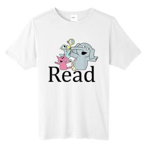 Funny Library Teacher Read Book Club Piggie Elephant Pigeons Tall Fusion ChromaSoft Performance T-Shirt