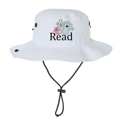 Funny Library Teacher Read Book Club Piggie Elephant Pigeons Legacy Cool Fit Booney Bucket Hat