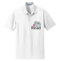 Funny Library Teacher Read Book Club Piggie Elephant Pigeons Dry Zone Grid Polo