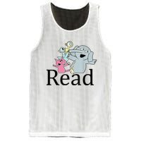 Funny Library Teacher Read Book Club Piggie Elephant Pigeons Mesh Reversible Basketball Jersey Tank