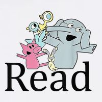 Funny Library Teacher Read Book Club Piggie Elephant Pigeons Youth Performance Sprint T-Shirt