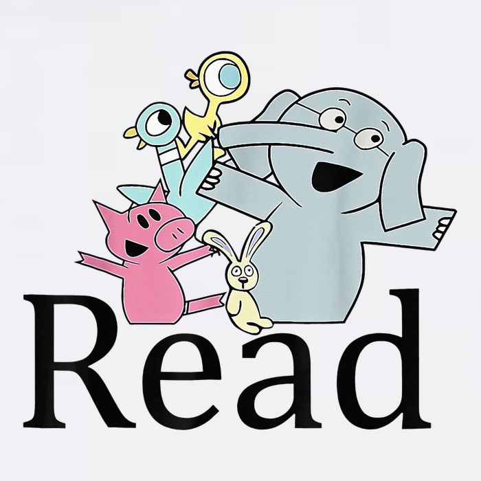 Funny Library Teacher Read Book Club Piggie Elephant Pigeons Youth Performance Sprint T-Shirt