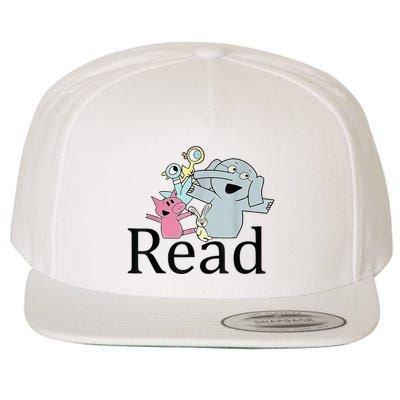 Funny Library Teacher Read Book Club Piggie Elephant Pigeons Wool Snapback Cap