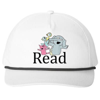 Funny Library Teacher Read Book Club Piggie Elephant Pigeons Snapback Five-Panel Rope Hat