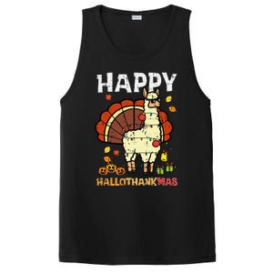 Festive Llama Turkey Holiday Celebration PosiCharge Competitor Tank