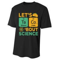 Funny Lets Tacos Bout Scienceshirt Scientist Teacher Performance Sprint T-Shirt