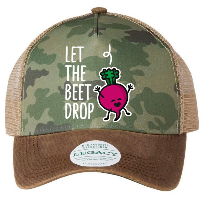 Funny Let The Beet Drop Beat Drop Joke Dj Funny Gift Beetroot Pun Gift Legacy Tie Dye Trucker Hat