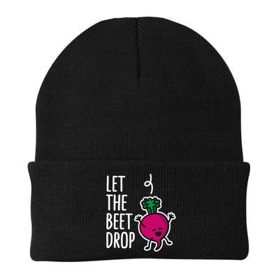 Funny Let The Beet Drop Beat Drop Joke Dj Funny Gift Beetroot Pun Gift Beanie